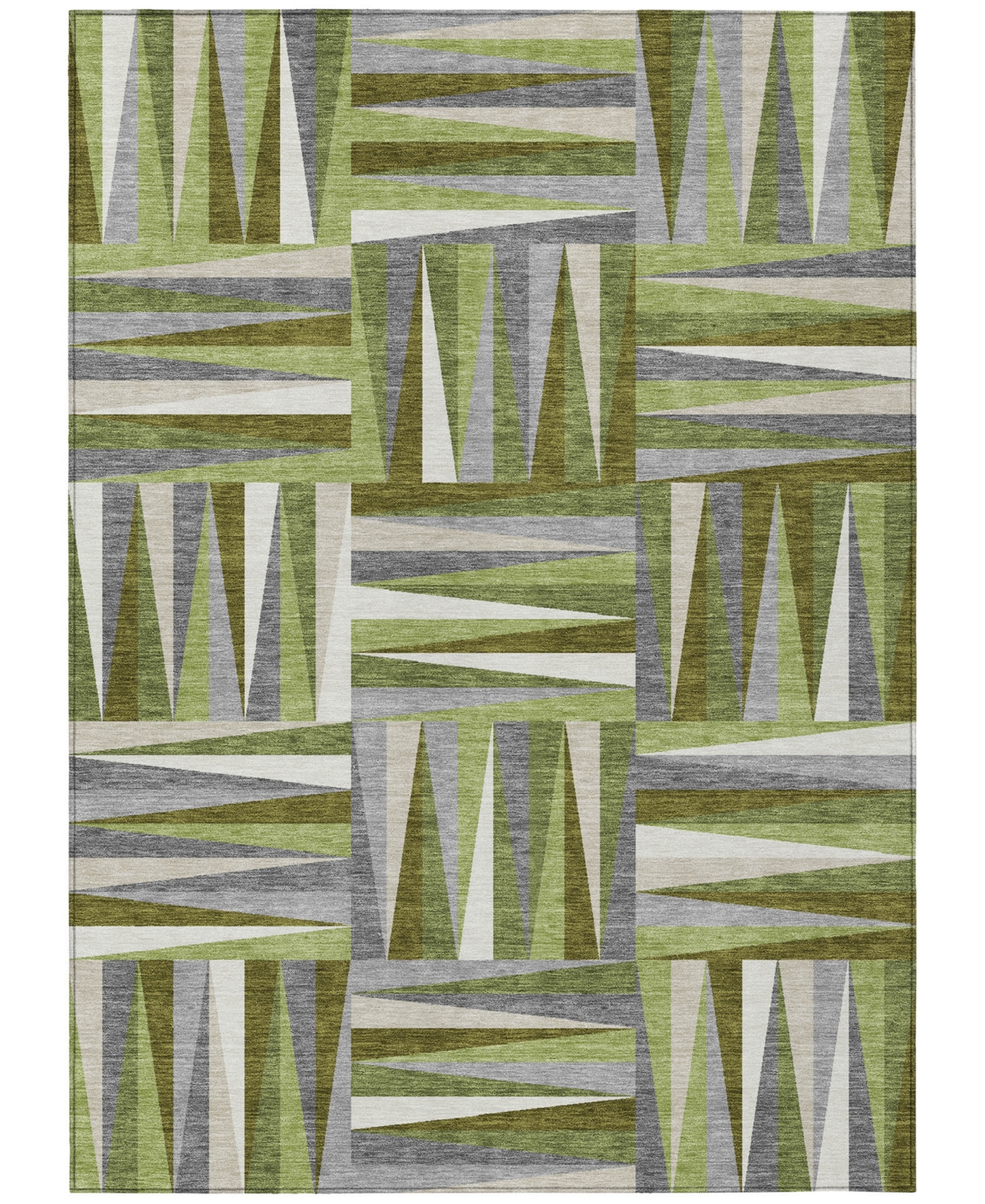 Addison Chantille Machine Washable Acn1012 2'6"x3'10" Area Rug In Green