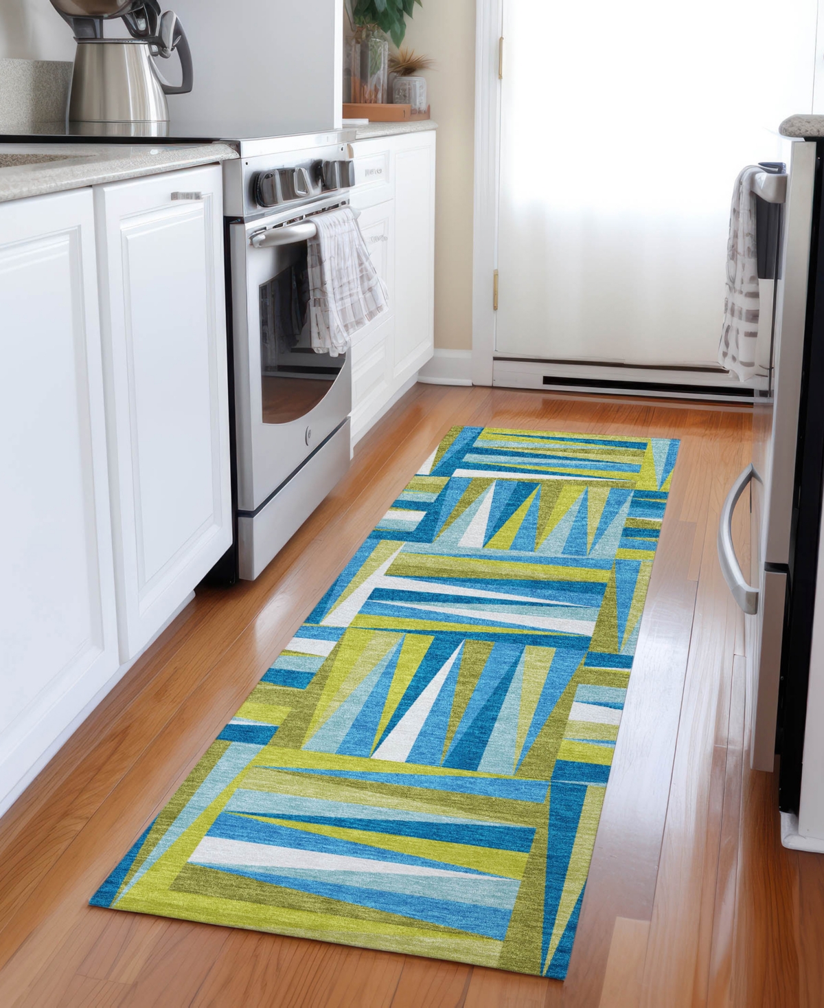 Addison Chantille Machine Washable Acn1012 2'3"x7'6" Runner Area Rug In Teal