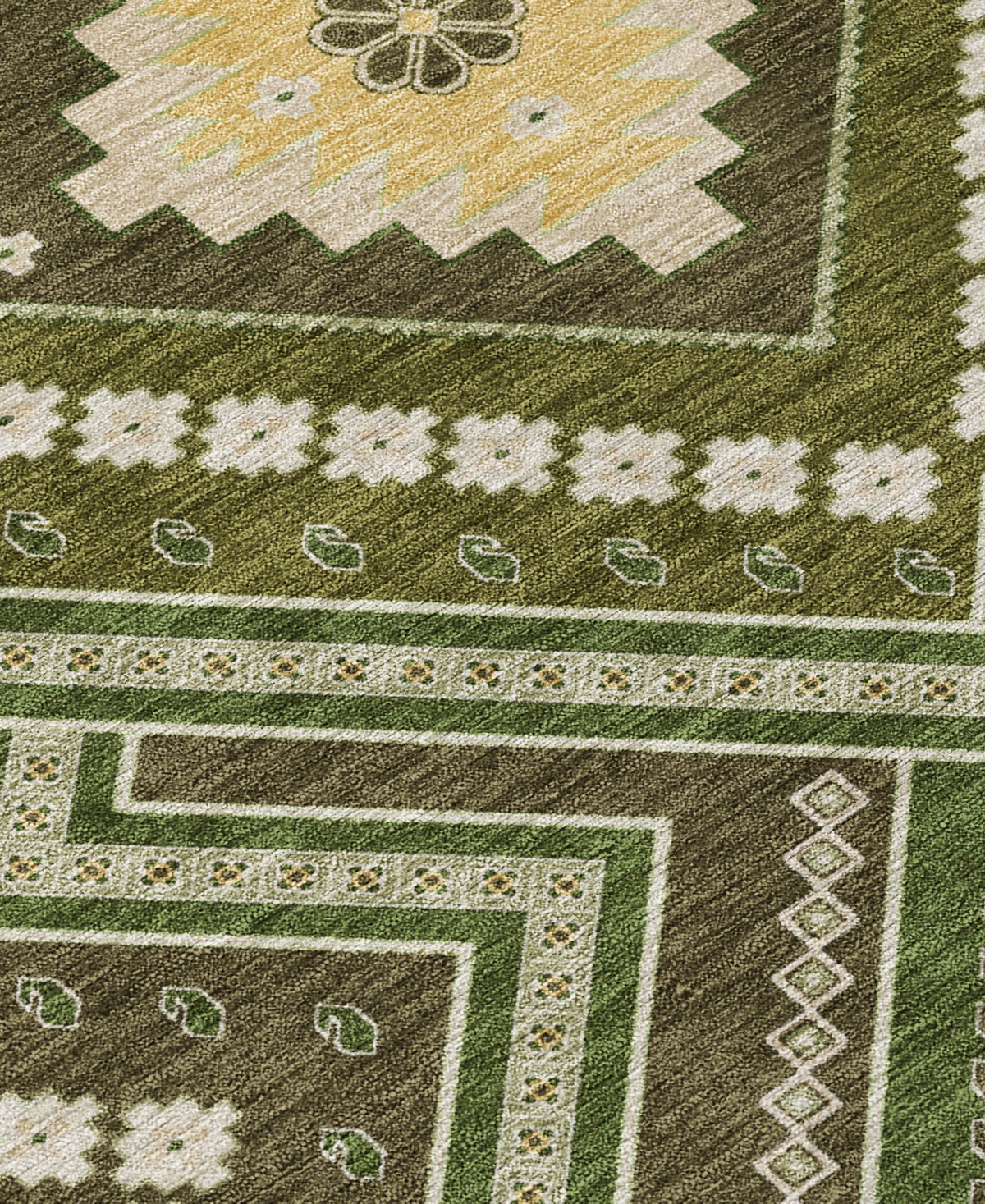 Addison Chantille Machine Washable Acn1010 2'3"x7'6" Runner Area Rug In Olive