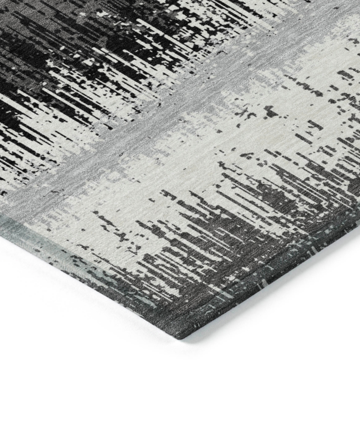 Addison Chantille Machine Washable Acn1013 2'3"x7'6" Runner Area Rug In Black