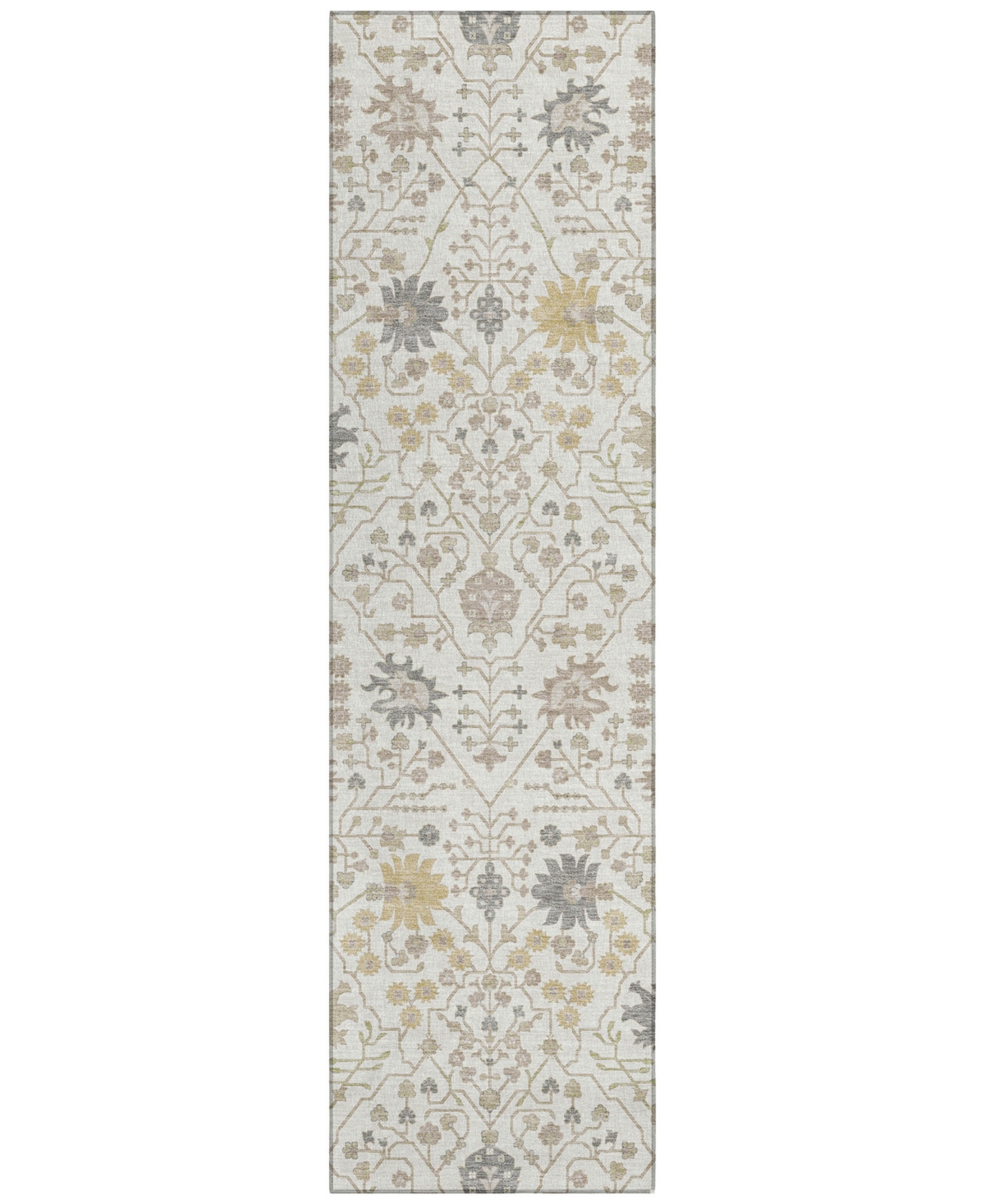 Addison Chantille Machine Washable Acn1009 2'3"x7'6" Runner Area Rug In Ivory