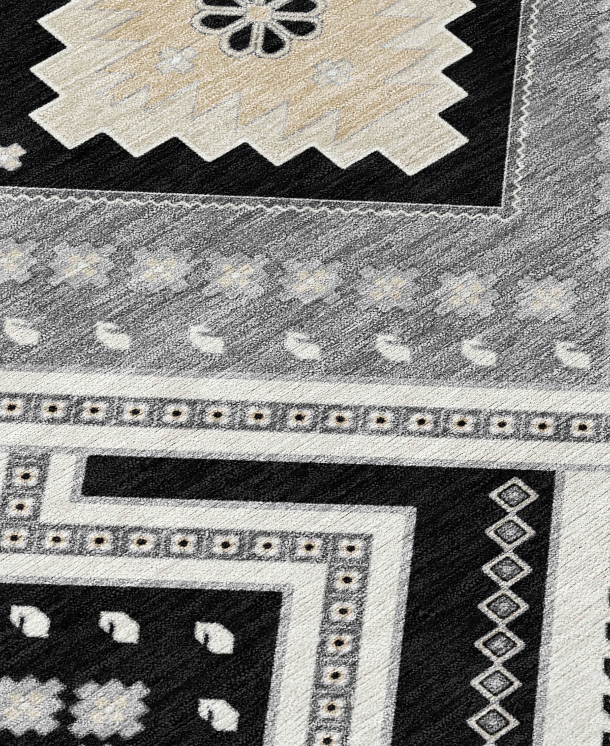 Addison Chantille Machine Washable Acn1010 2'3"x7'6" Runner Area Rug In Black