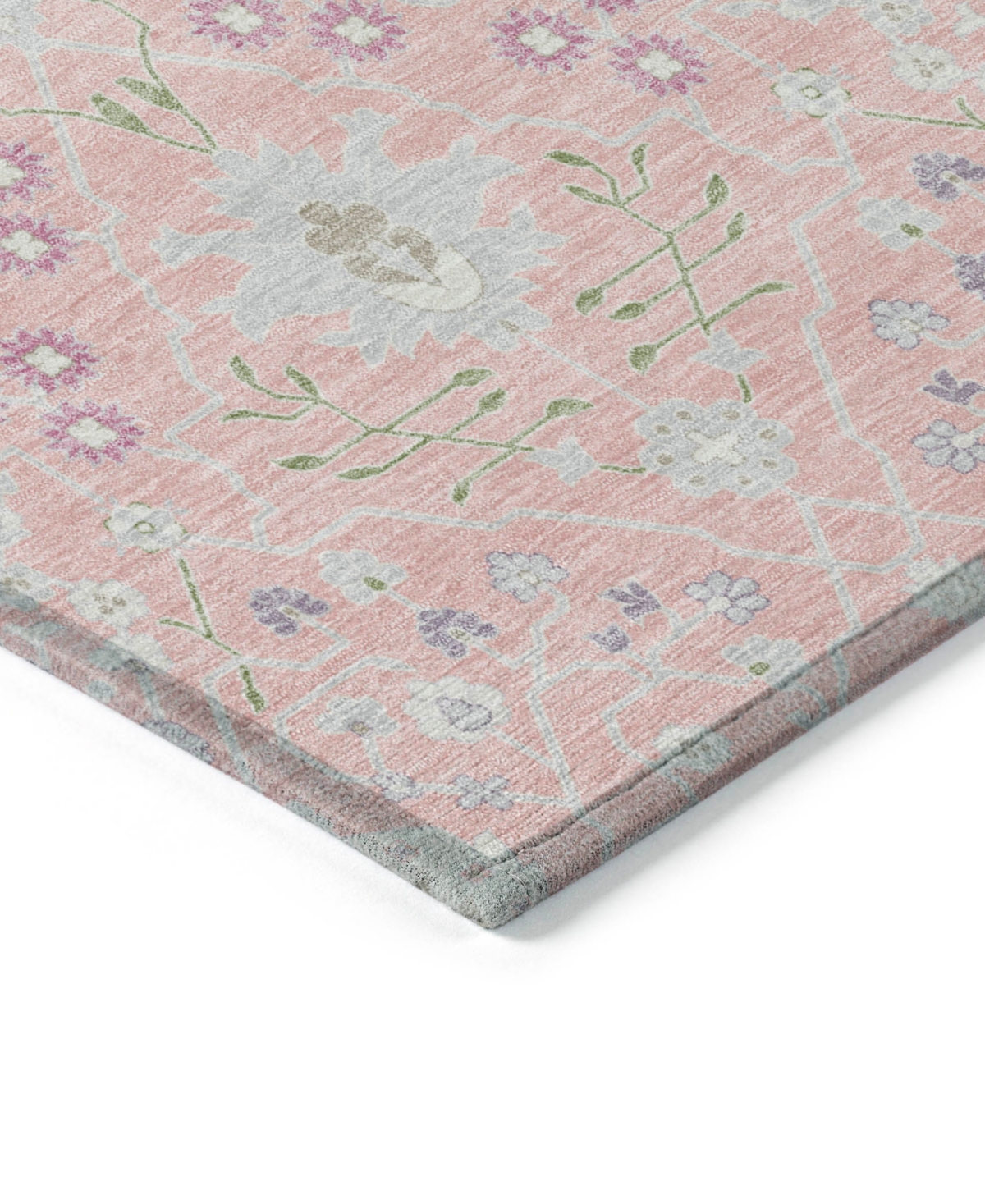 Addison Chantille Machine Washable Acn1009 2'3"x7'6" Runner Area Rug In Pink