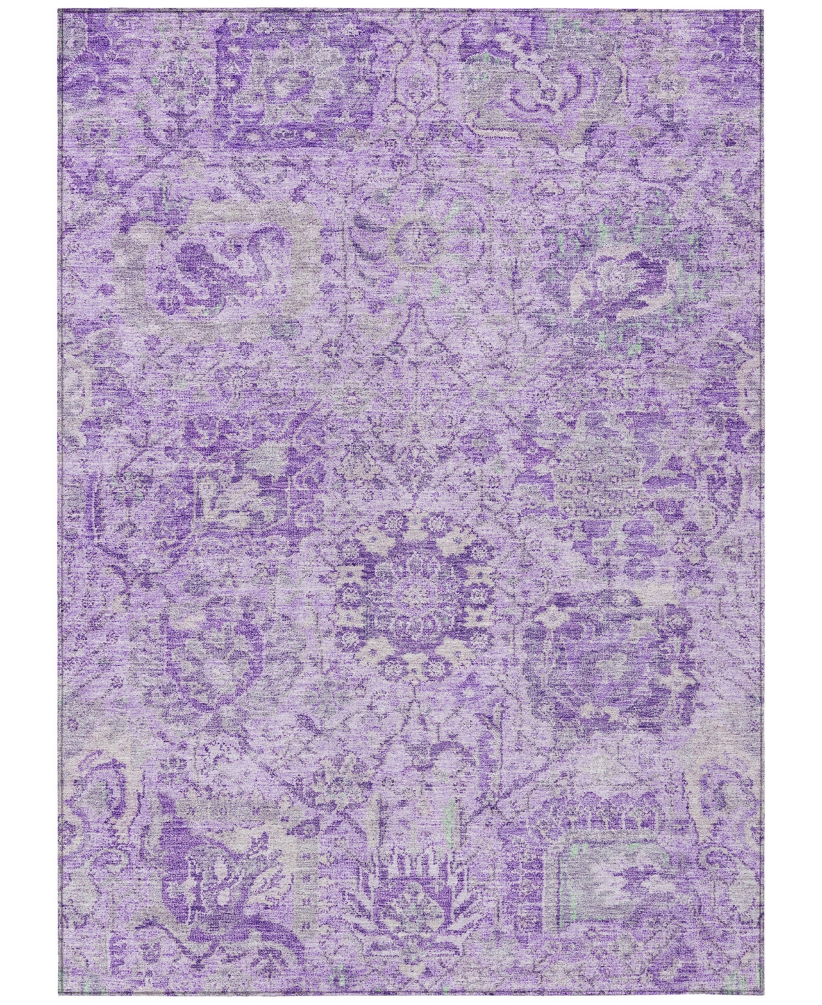 Addison Chantille Machine Washable Acn1102 9'x12' Area Rug In Lavender