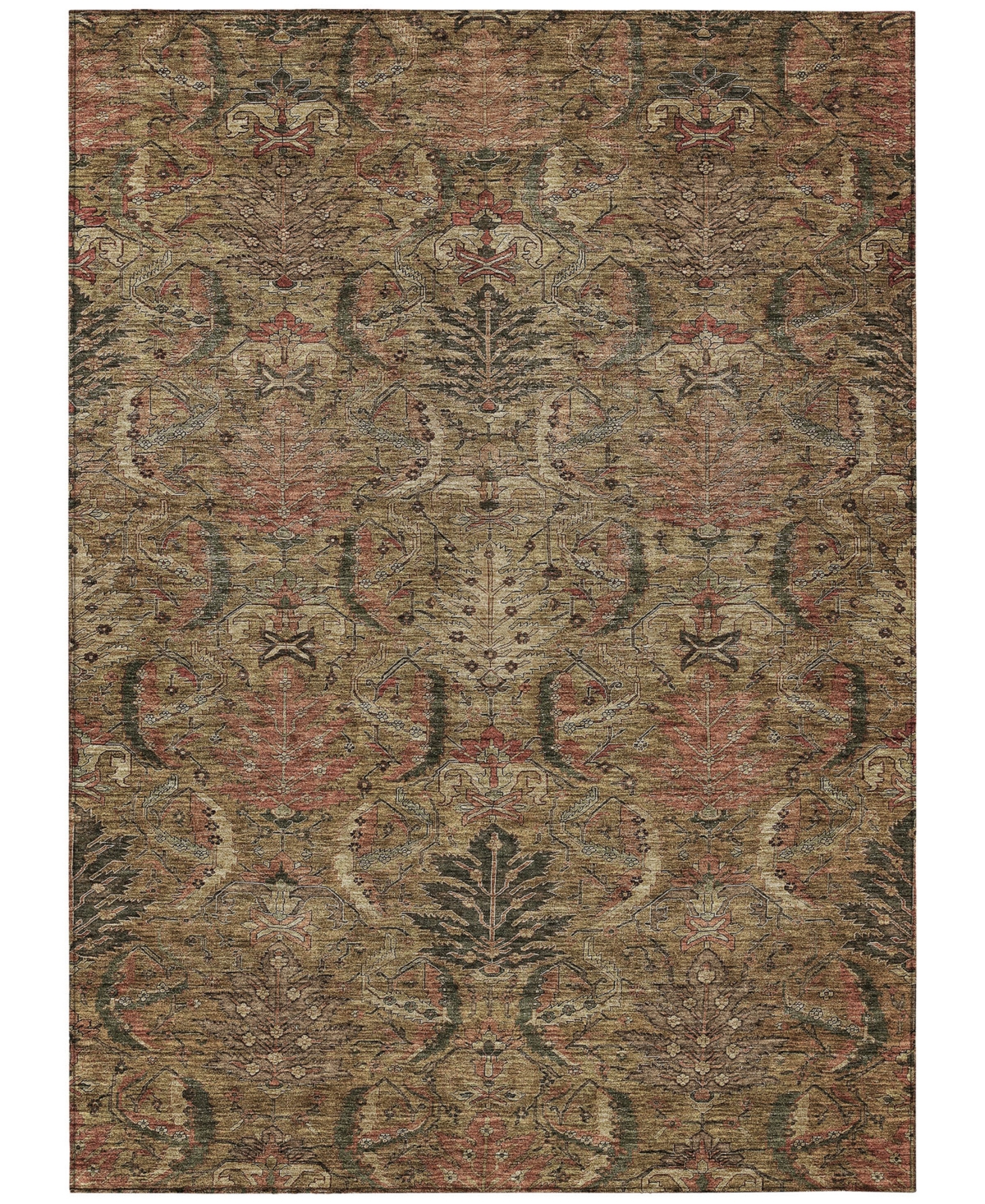 Addison Chantille Machine Washable Acn1082 5'x7'6" Area Rug In Brown