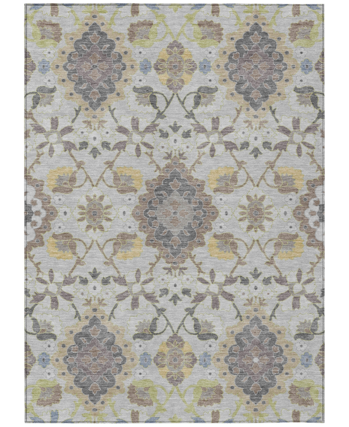 Addison Chantille Machine Washable Acn1002 9'x12' Area Rug In Gray