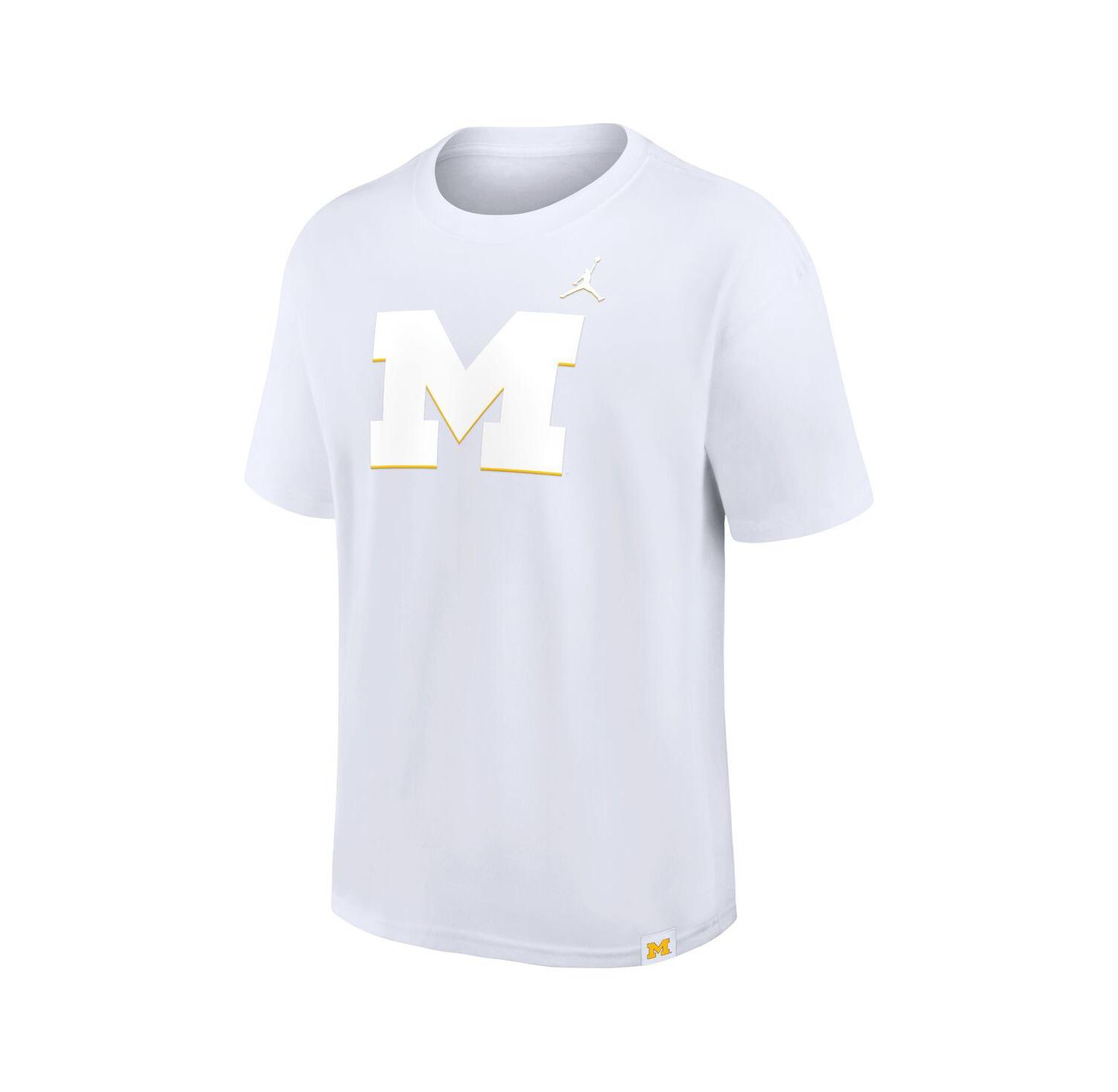 Men's White Michigan Wolverines 2-Hit Statement Max90 T-Shirt