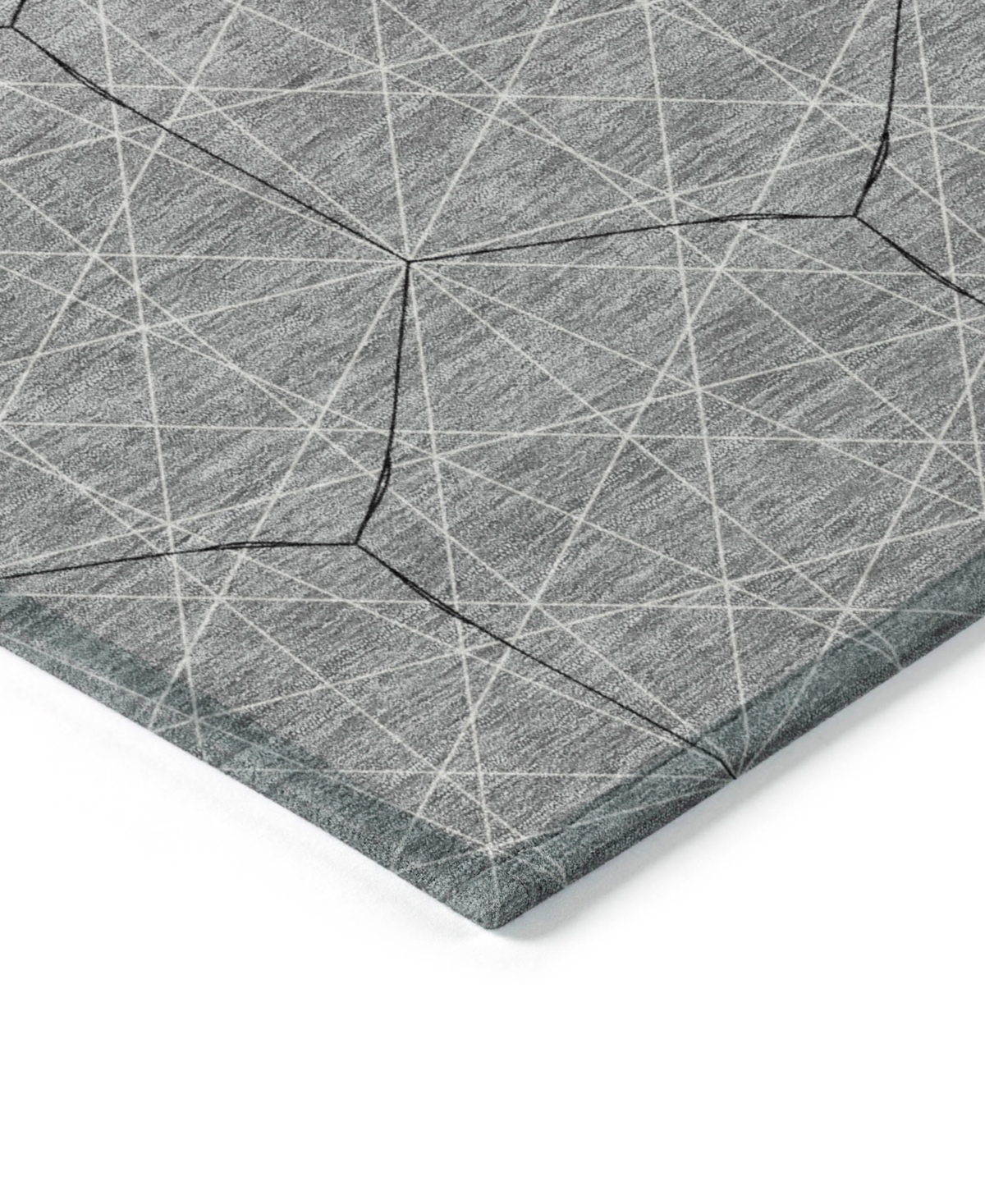 Addison Chantille Machine Washable Acn987 5'x7'6" Area Rug In Gray