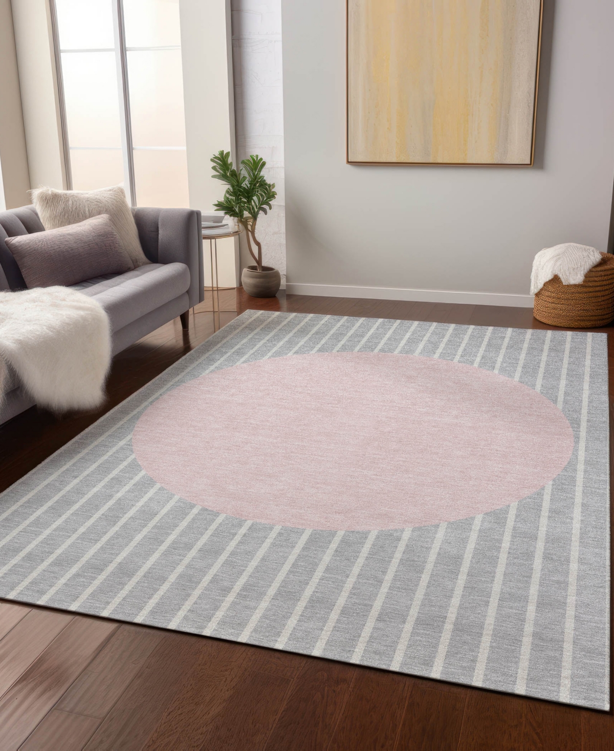 Addison Chantille Machine Washable Acn994 2'6"x3'10" Area Rug In Silver