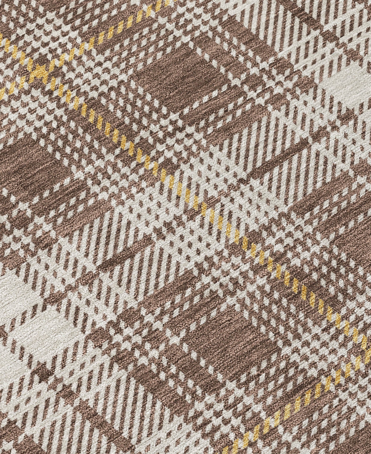 Addison Chantille Machine Washable Acn993 2'3"x7'6" Runner Area Rug In Brown