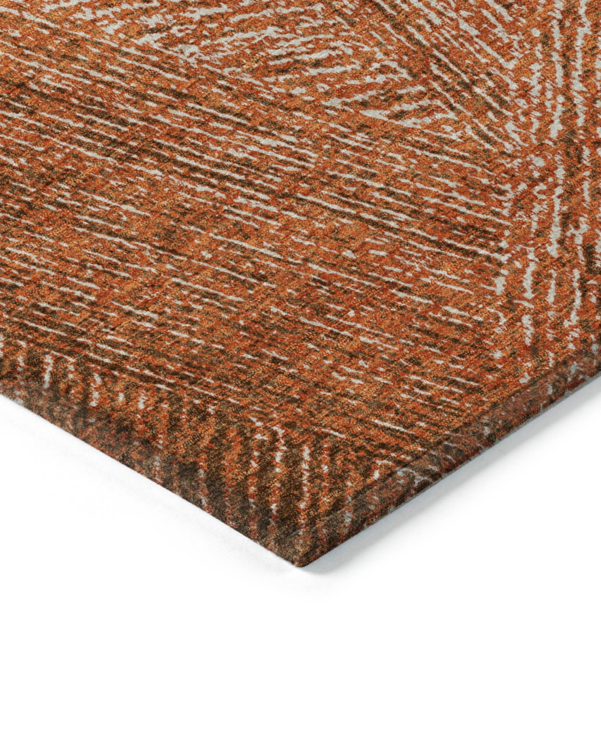 Addison Chantille Machine Washable Acn991 2'3"x7'6" Runner Area Rug In Copper