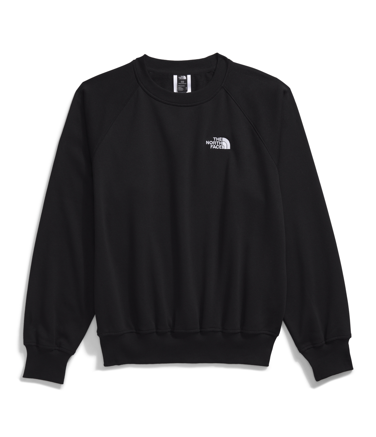 Shop The North Face Men's Evolution Crewneck Sweatshirt In Tnf Black,tnf White