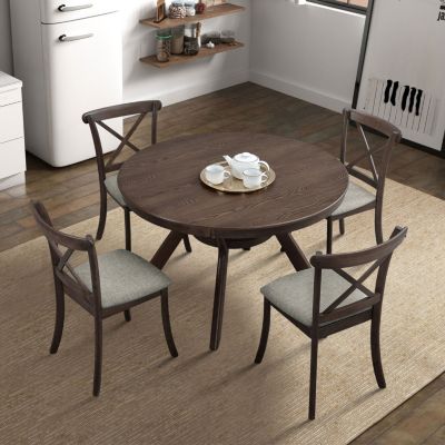 Streamdale Upholstered X-Back Dining Chairs (Set of 2)