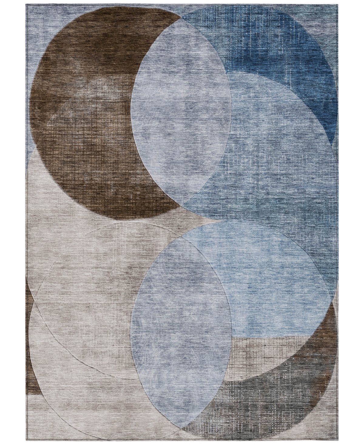Addison Chantille Machine Washable Acn1140 2'6"x3'10" Area Rug In Denim