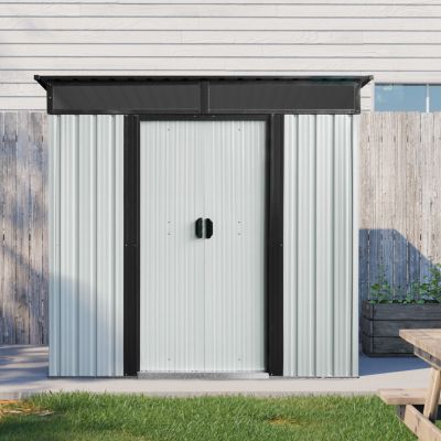 6ft x 5ft Metal Storage Shed with Lock
