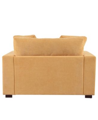 Mirod 53.5''70.9'' Oversized Chaise, Lounge Chair - Classic Design, Soft Fabric, Easy Assembly, Durable Frame with Solid Wood Legs