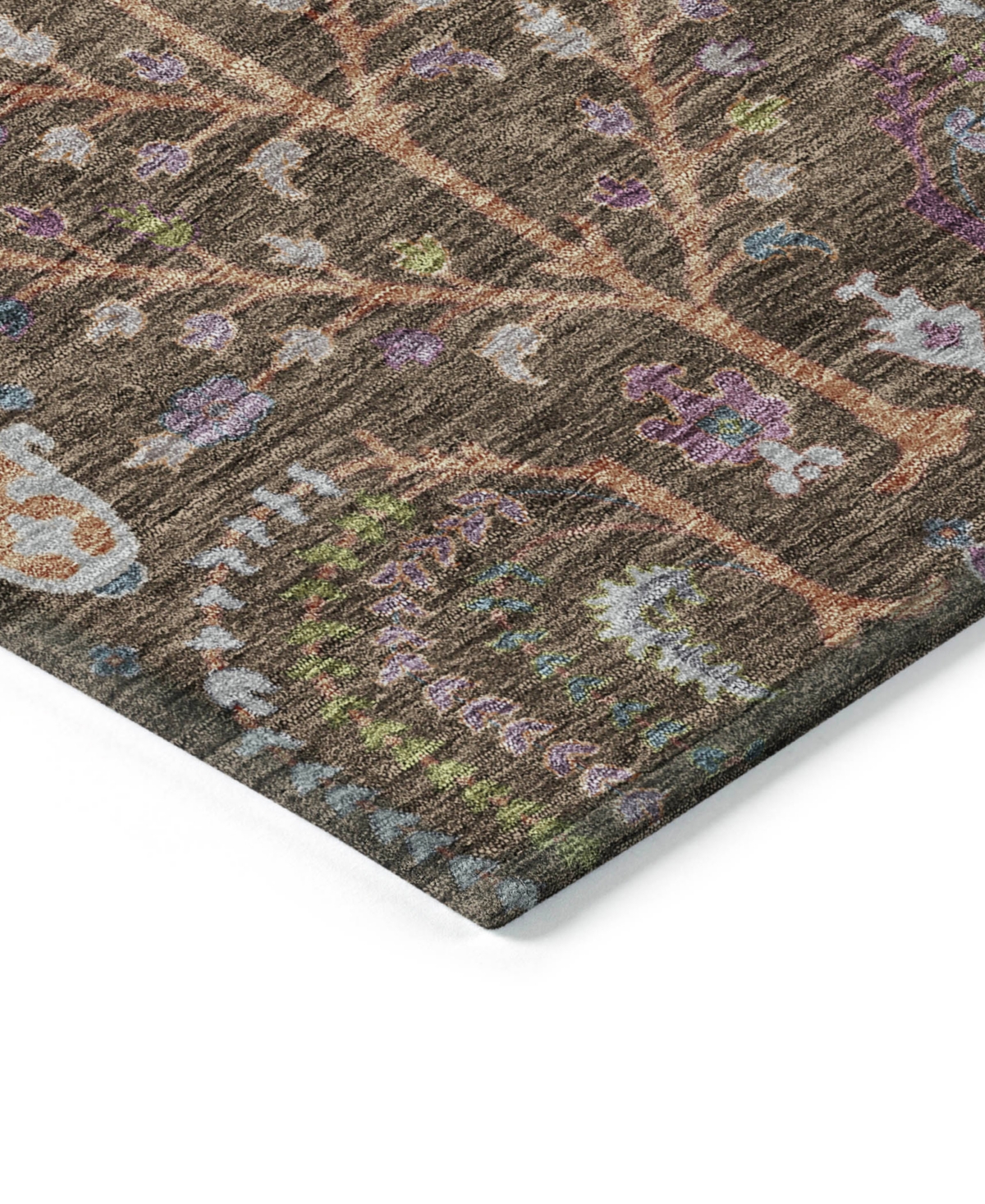 Addison Chantille Machine Washable Acn1152 2'3"x7'6" Runner Area Rug In Brown