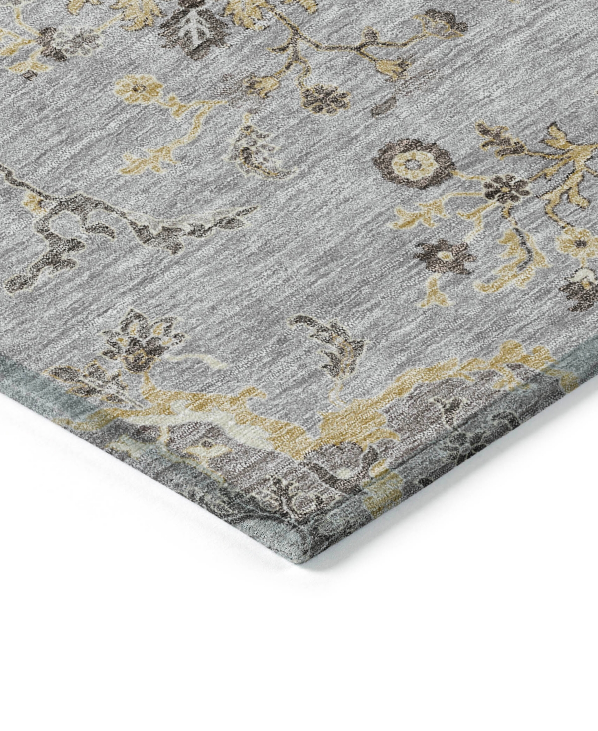 Addison Chantille Machine Washable Acn1156 8'x10' Area Rug In Gray