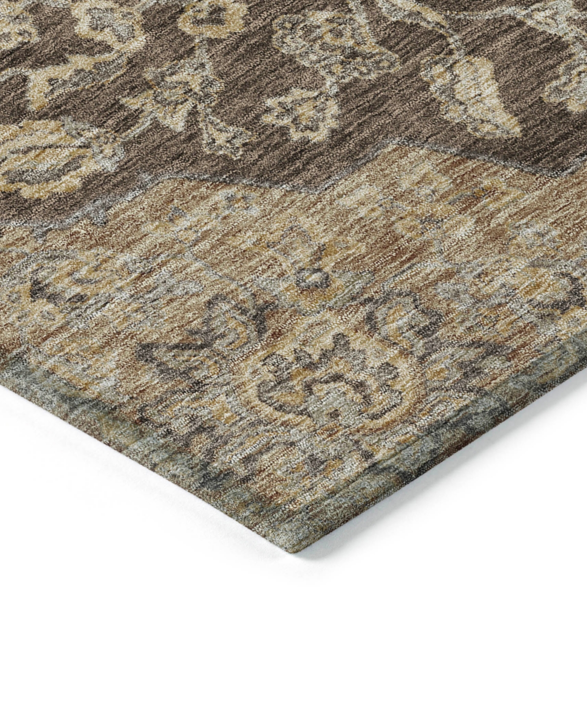Addison Chantille Machine Washable Acn1151 8'x10' Area Rug In Chocolate