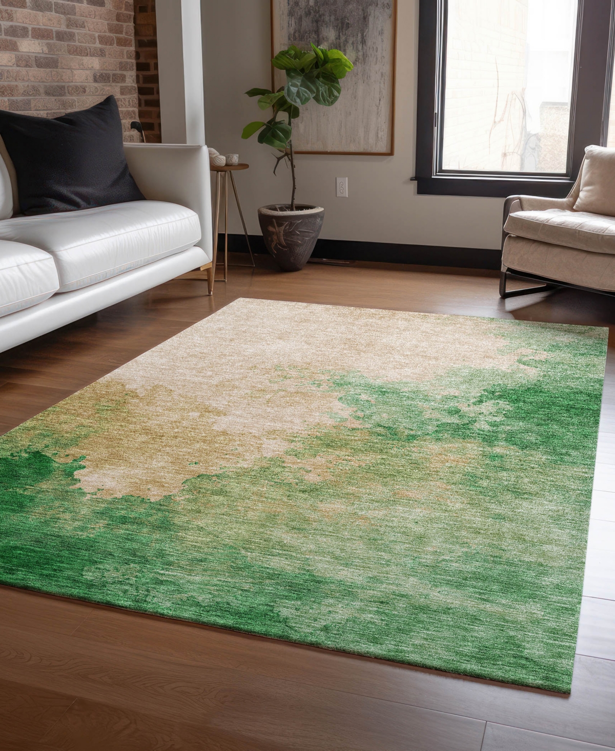Addison Chantille Machine Washable Acn1138 3'x5' Area Rug In Peach