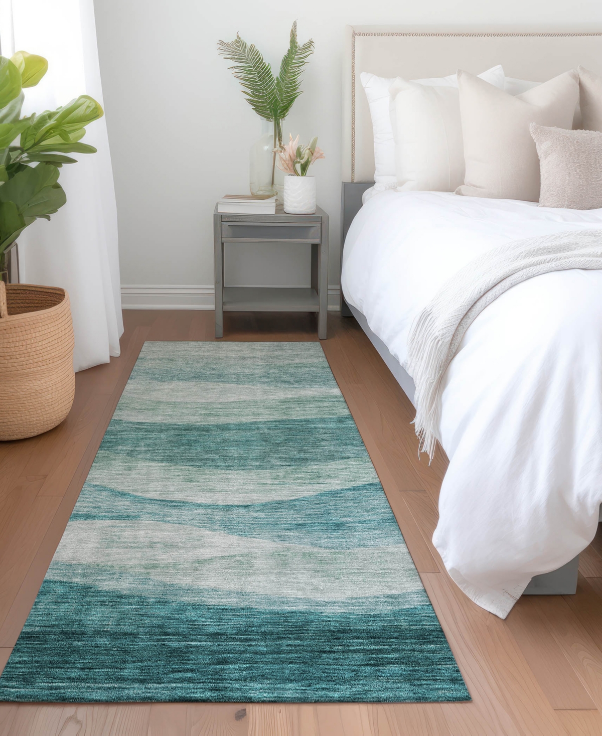 Addison Chantille Machine Washable Acn1141 2'3"x7'6" Runner Area Rug In Mint