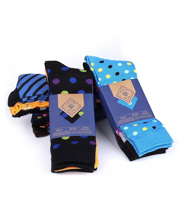 Men's Swish Colorful Dress Socks 12 Pack - thumbnail 10