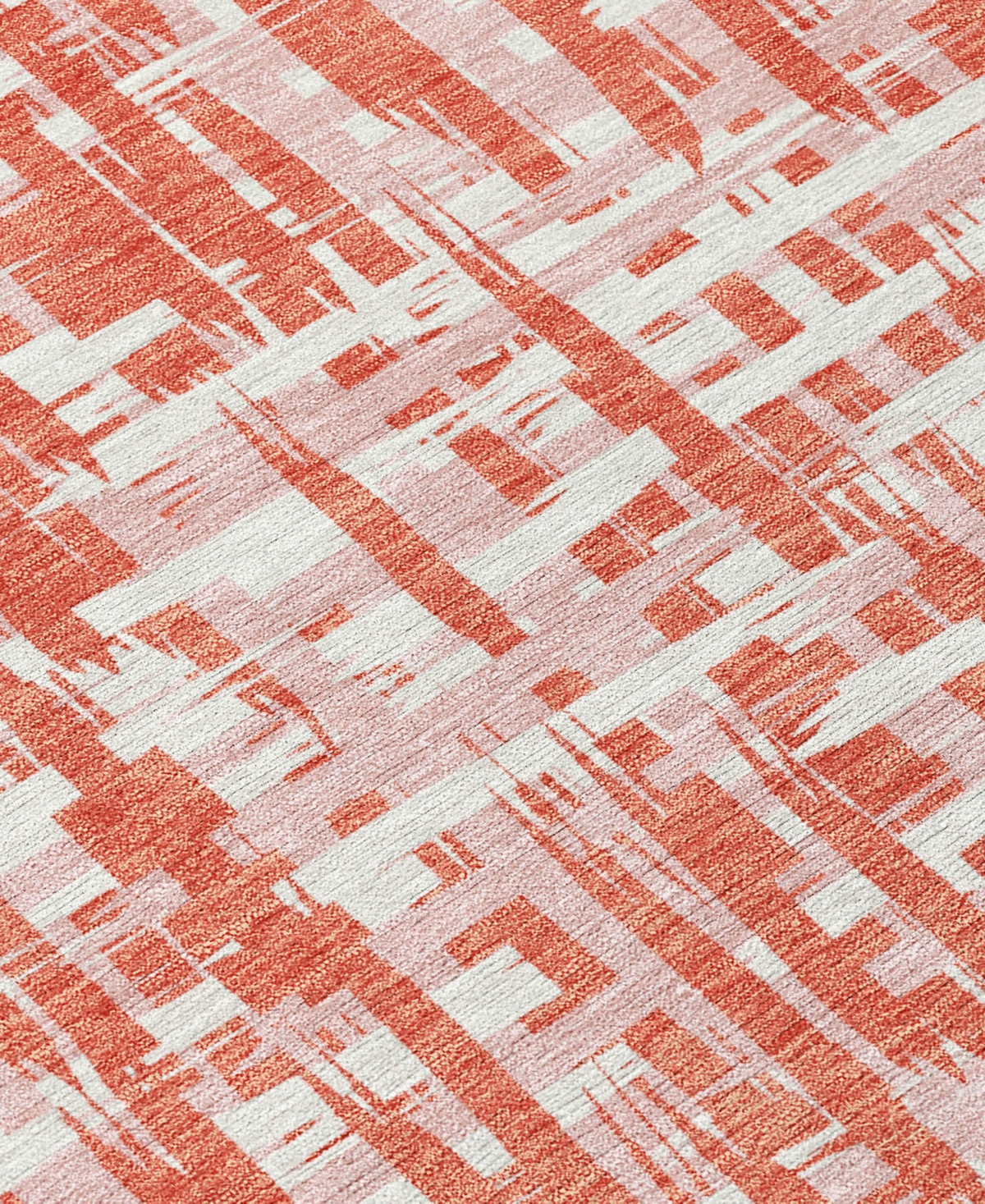 Addison Chantille Mahine Washable Acn1060 9'x12' Area Rug In Coral