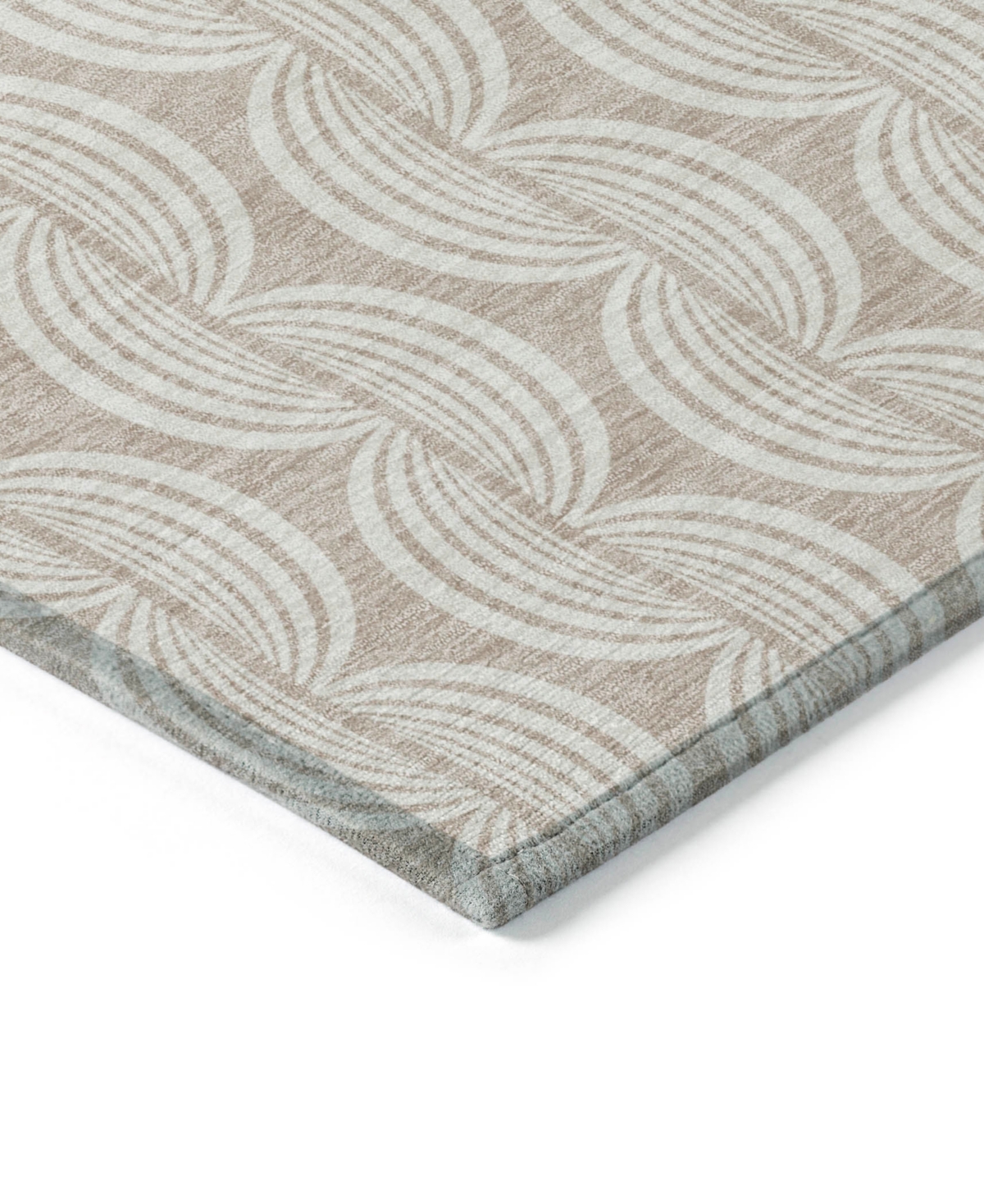 Addison Chantille Mahine Washable Acn1056 9'x12' Area Rug In Khaki