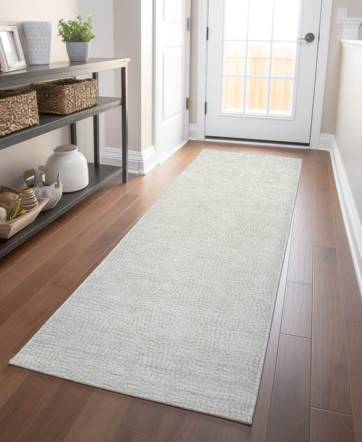 Addison Chantille Mahine Washable Acn1058 2'3"x7'6" Runner Area Rug In Beige