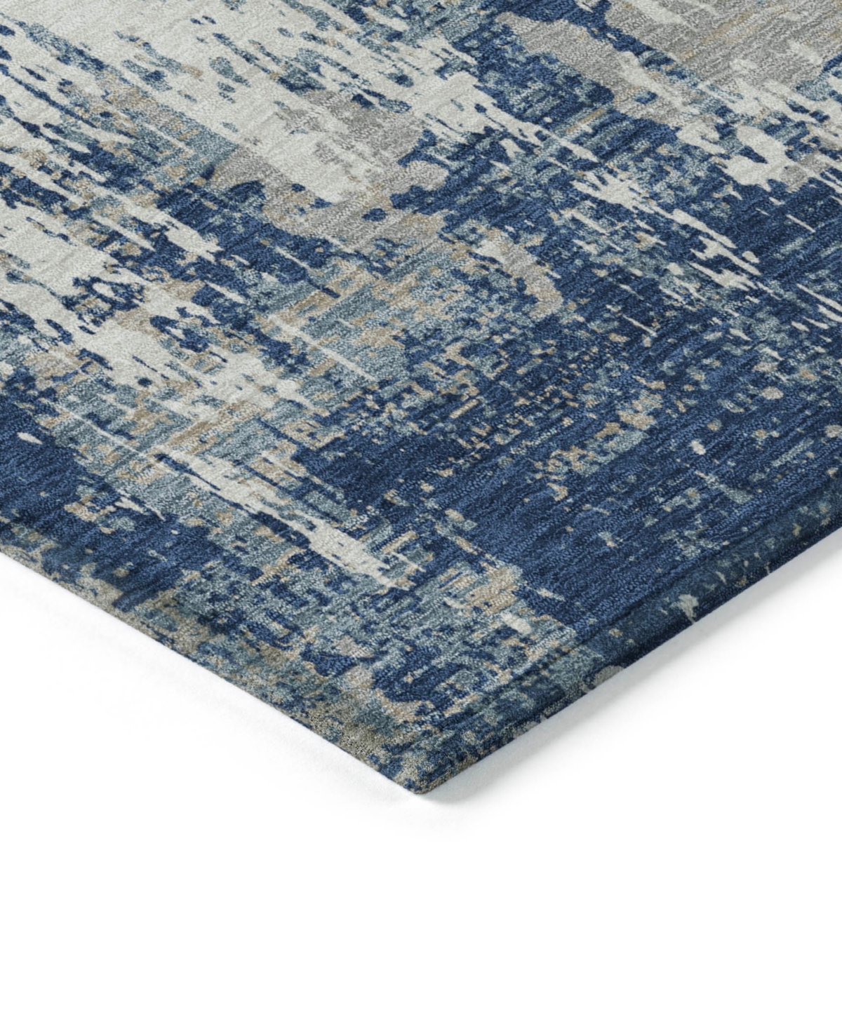 Addison Chantille Machine Washable Acn1008 5'x7'6" Area Rug In Navy
