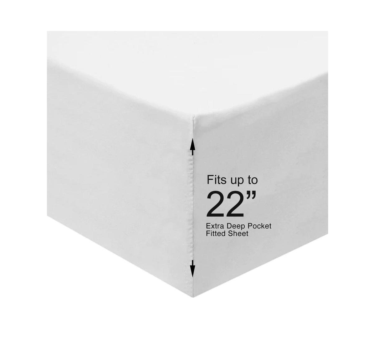 Egyptian Linens Oversized With 22” Deep Pockets – Luxury & Heavy 1000 Count Sheets - Egyptian Cotton,
