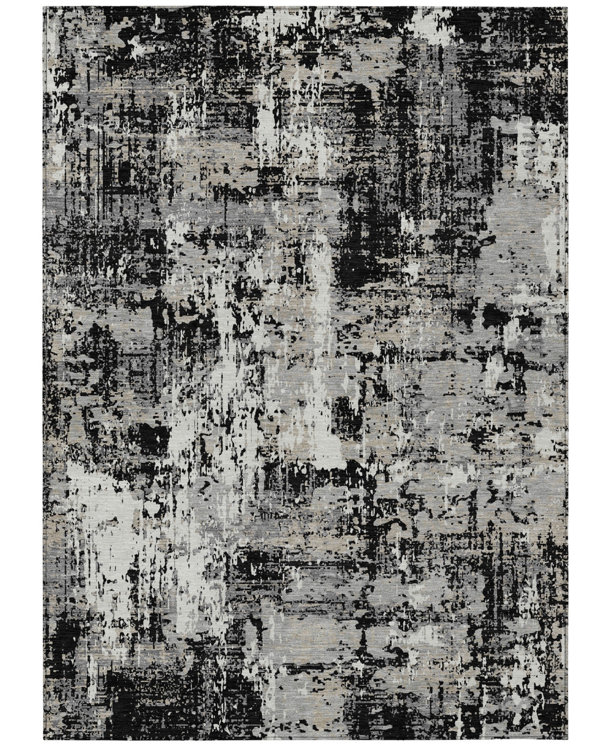 Addison Chantille Machine Washable Acn1008 8'x10' Area Rug In Black
