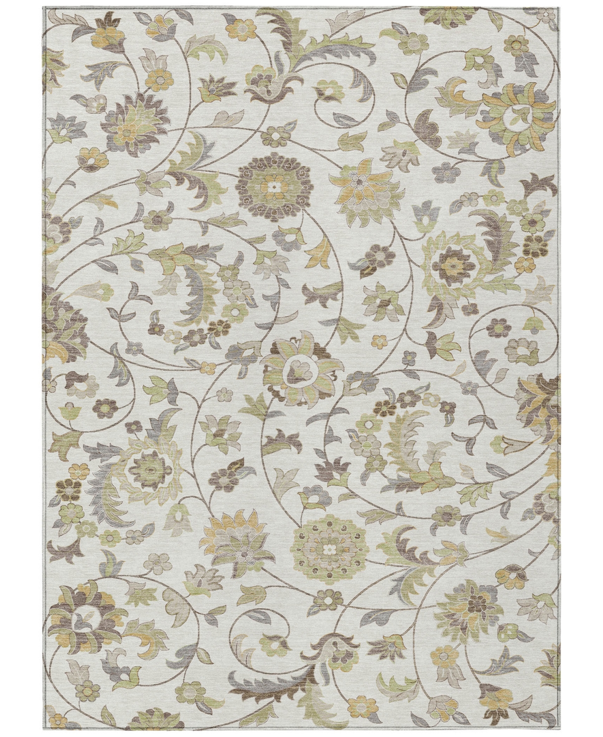 Addison Chantille Machine Washable Acn1006 9'x12' Area Rug In Ivory