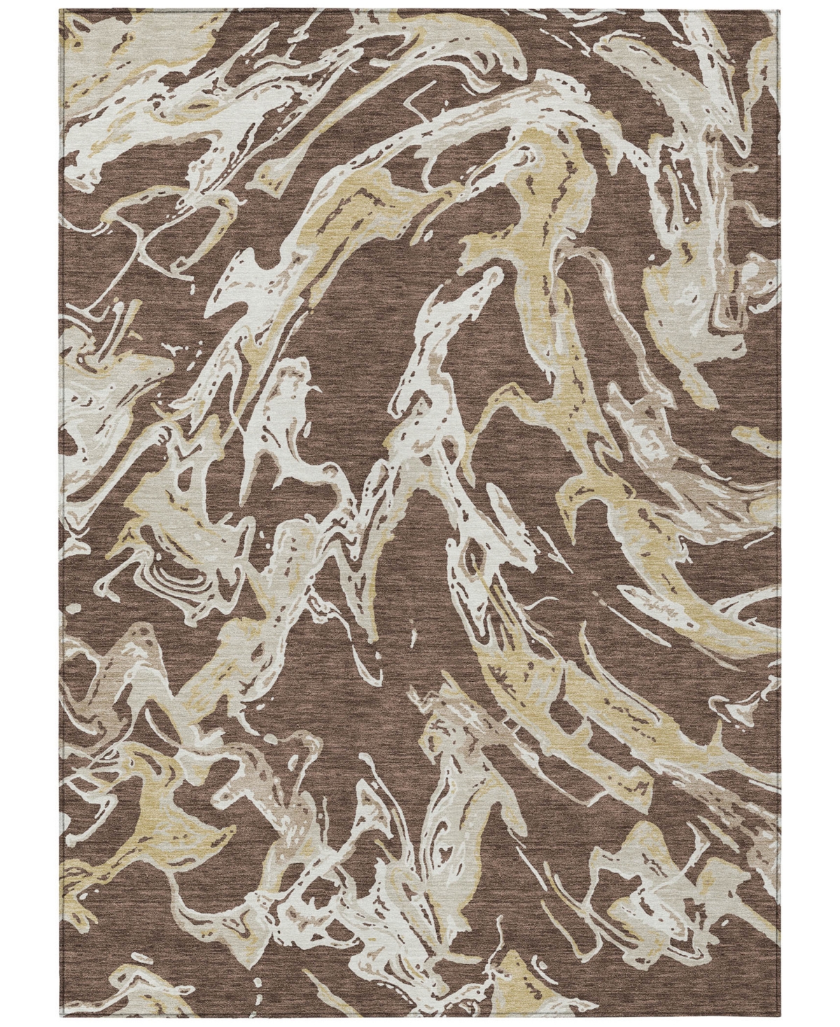 Addison Chantille Mahine Washable Acn1035 8'x10' Area Rug In Brown