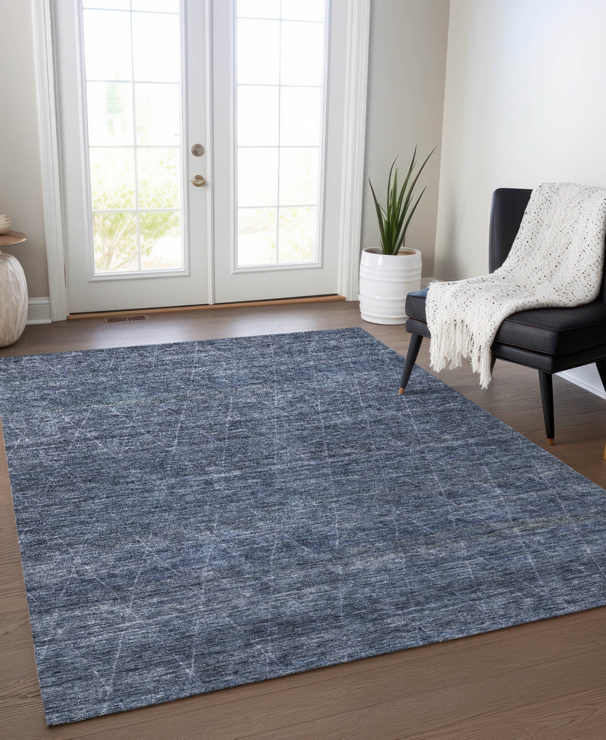 Addison Chantille Machine Washable Acn1165 3'x5' Area Rug In Navy