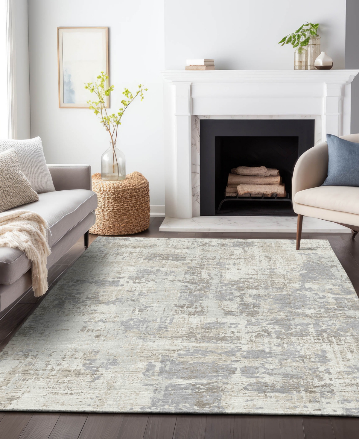 Addison Chantille Machine Washable Acn1008 3'x5' Area Rug In Ivory
