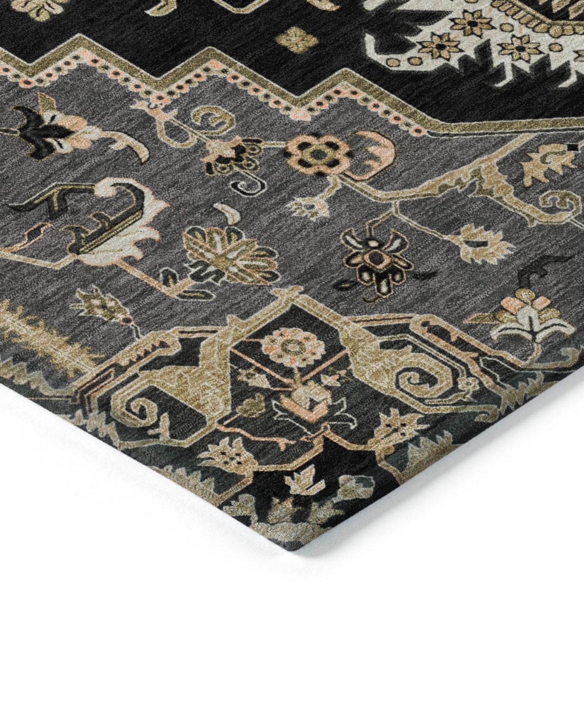 Addison Chantille Mahine Washable Acn1036 2'3"x7'6" Runner Area Rug In Black