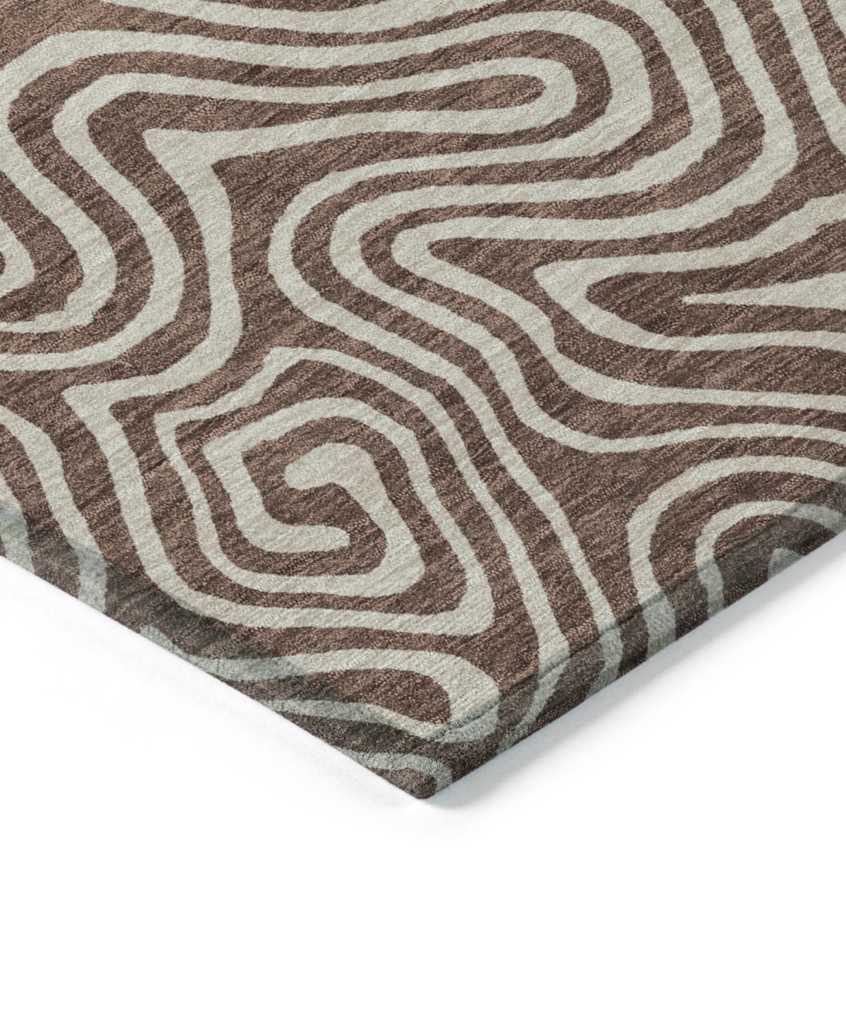 Addison Chantille Mahine Washable Acn1030 8'x10' Area Rug In Brown