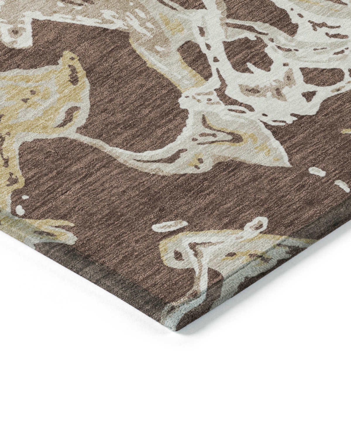 Addison Chantille Mahine Washable Acn1035 8'x10' Area Rug In Brown