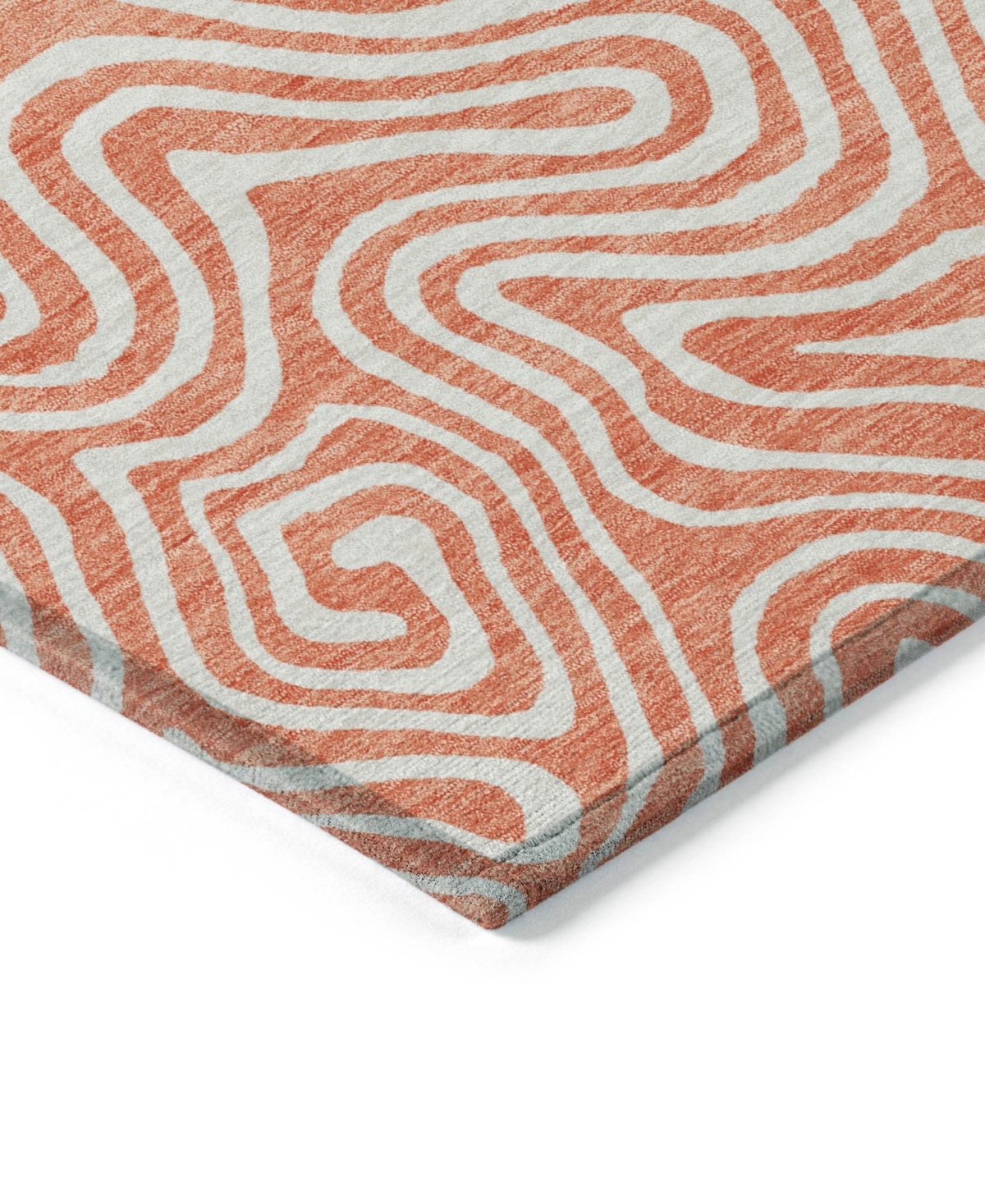 Shop Addison Chantille Machine Washable Acn1030 8'x10' Area Rug In Salmon
