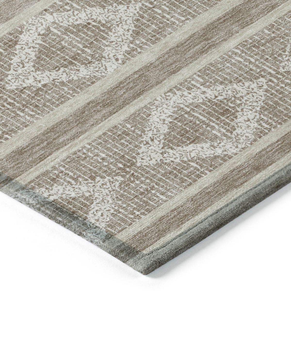 Addison Chantille Mahine Washable Acn1029 9'x12' Area Rug In Taupe