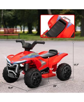 Kids ATV Quad, 6V Ride On Toy with Rechargeable Battery,