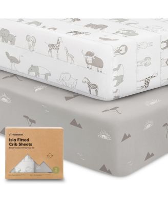 2pk Fitted Crib Sheets for Boys, Girls, Baby Crib Sheet, Standard Nursery Crib Sheet Cover