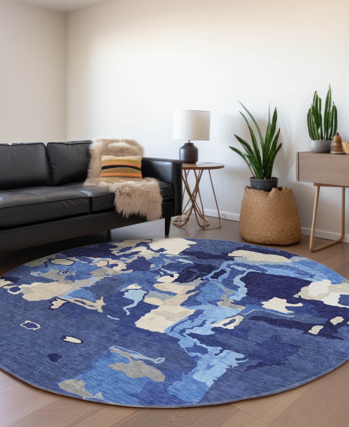 ADDISON CHANTILLE MACHINE WASHABLE ACN1028 8'X8' ROUND AREA RUG