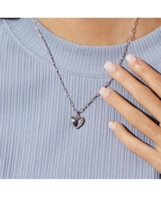 日本未上陸 [ana luisa] Puffed Heart Necklace Silver Heart Necklace | Ana Luisa | Online Jewelry Store At