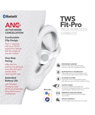 Wave-66 True Wireless Earbuds, Bluetooth, 20H Playtime