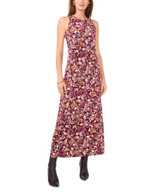 Vince Camuto - Women's Floral-Print Sleeveless Maxi Dress