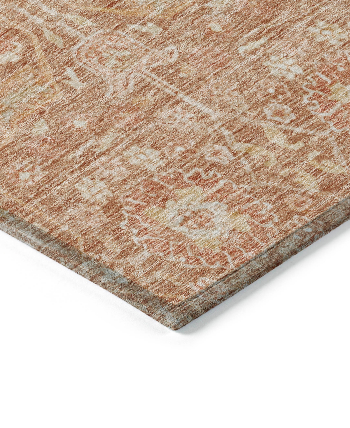 Addison Chantille Machine Washable Acn1133 2'3"x7'6" Runner Area Rug In Coral