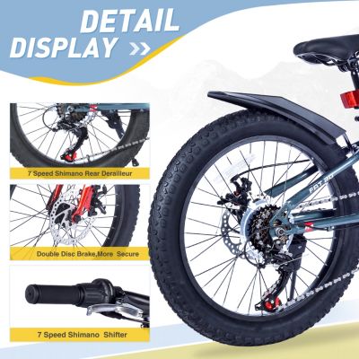Streamdale 20" Kids' Fat Tire Mountain Bike (5+ Years)