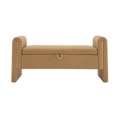 Modern Teddy End Bench with Arms & Storage